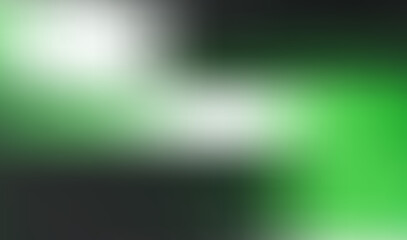 Abstract green and white light streaks create a vibrant, energetic background.