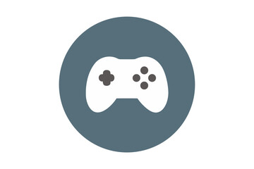 Modern vector game controller icon illustration scalable digital graphic entertainment technology