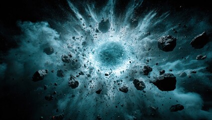 Cosmic explosion in space