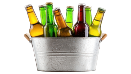 Cool drinks in a metal bucket (1)