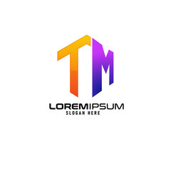 "TM" letters, symbolizing creativity and innovation a perfect for tech, media, business or modern brands. Clean and dynamic design