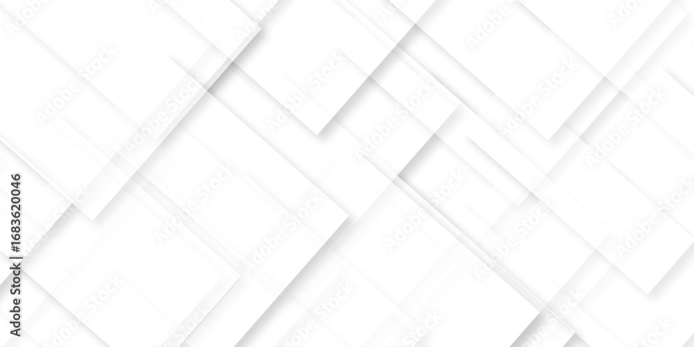 Aufkleber modern abstract white background design with layers of textured white transparent material in triang