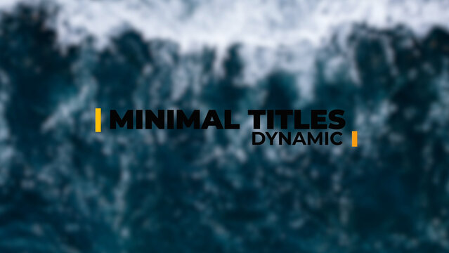 Minimal Yellow Title 07