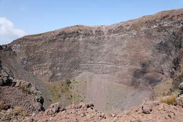 Hiking on the Vesuvius volcano