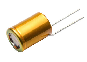 Capacitor isolated on white background