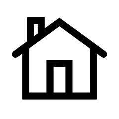 Vector art of house icon, representing home, residence, and property