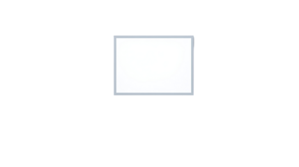 Blank white square framed by a thin gray border