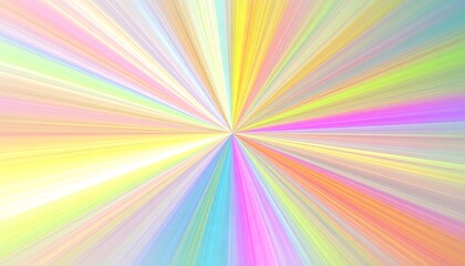 Fototapeta premium A vibrant, radiating design with pastel hues and a central focal point.