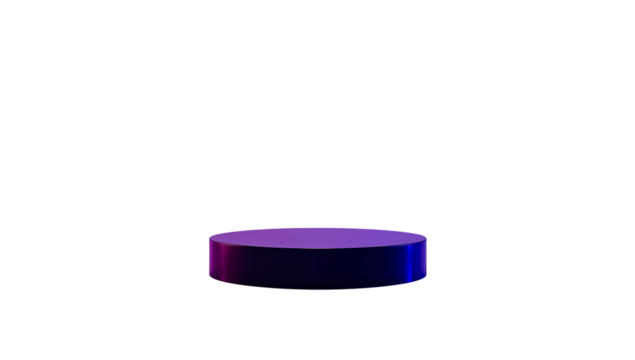 A sleek, elevated platform in vibrant shades of purple and blue. png