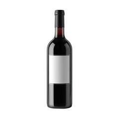 Obraz premium Red wine bottle, blank label