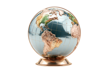 Detailed 3D model of a decorative globe