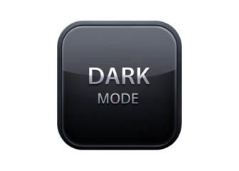 Dark mode isolated on white background