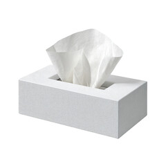White tissue box with tissues (1)