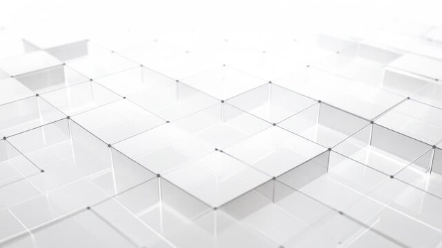 Abstract White Grid Background with Geometric Pattern Modern Design and Minimalist Style Perfect for Technology or Presentation
