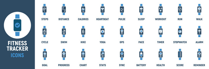 Fitness tracker icons.eps