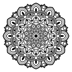 Mandala art decorative circular floral pattern design