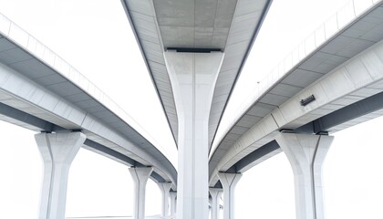 Obraz premium Elevated highway overpass, looking up