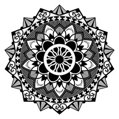 Mandala art decorative circular floral pattern design