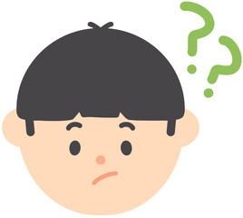 Curious Man Character Hand-Drawn Illustration