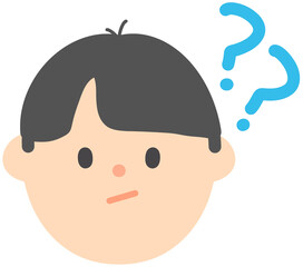 Curious Man Character Hand-Drawn Illustration