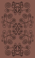 Minimal abstract image for printing. Picture for modern interiors. The picture is painted by hand on a tablet.