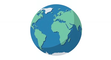 Fototapeta premium Flat design earth illustration