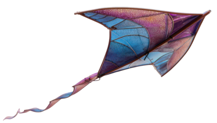 Colorful kite flying high