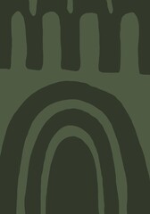 Minimal abstract image for printing. Picture for modern interiors. The picture is painted by hand on a tablet. © neurostructure