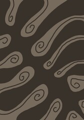 Minimal abstract image for printing. Picture for modern interiors. The picture is painted by hand on a tablet. © neurostructure