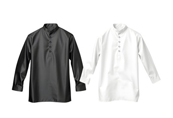 Traditional Kurta Shirts in Black and White