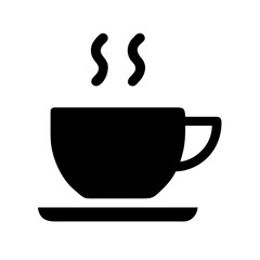 Vector art of coffee cup icon for cafe or restaurant