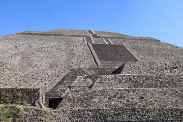 aboriginal pyramids in Teotihuacan, Mexico day time
