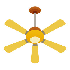 new style colorful electric celling fan, hanging fan, table fan, rechargeable fan silhouette vector icon on white background
