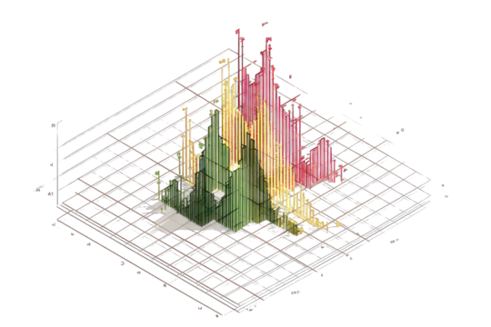 3D data visualization of complex spectrum