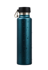 Blue Stainless Steel Water Bottle with Black Lid