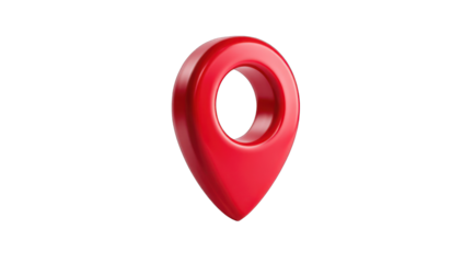 Red location pin graphic