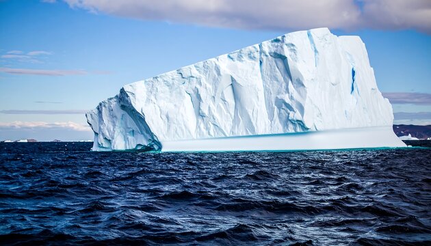 Massive iceberg adrift at sea