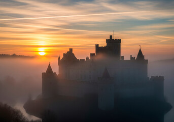 Obraz premium Sunrise at Castle