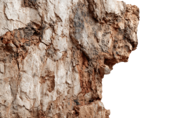 Close-up craggy rock face