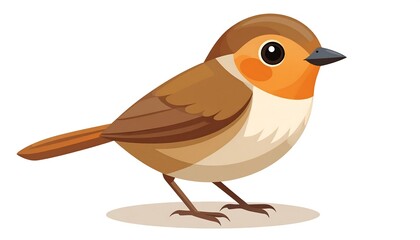 Obraz premium Cartoon robin illustration