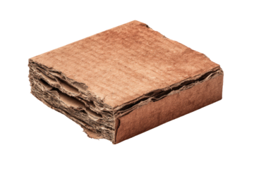 Used, slightly crushed cardboard box