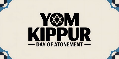 Celebrate Yom Kippur with meaningful Day of Atonement greetings and solemn Jewish holiday designs © Atif