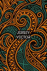 Abstract tribal jersey, Polynesian Tribal Jersey Vector Art, Abstract Jersey background, Creative clothes texture, Jersey vector, Modern sport Jersey for players, t shirt, hoodie, dress, sport fashion
