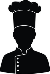 Chef silhouette artistic sketch restaurant cuisine culinary professional vector