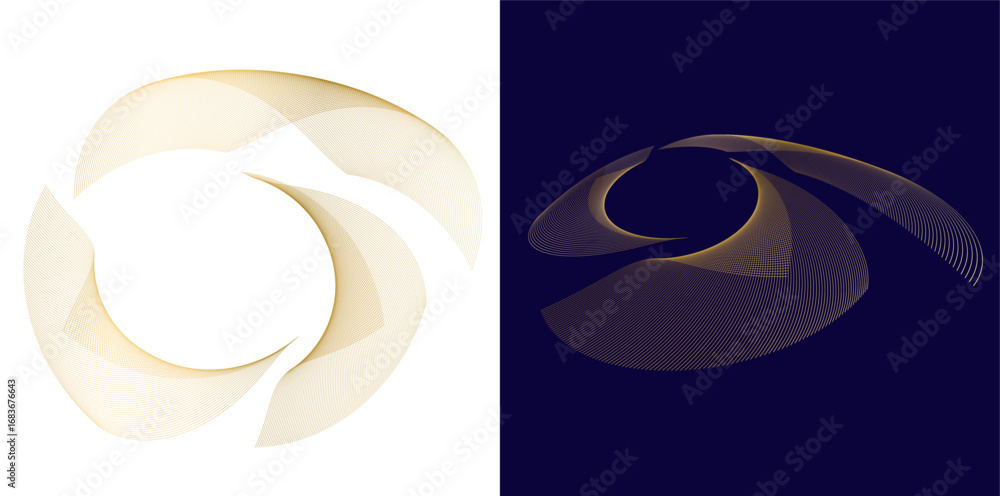 Aufkleber dynamic abstract wireframe shapes — futuristic data flow and scientific visualization backgrounds fo