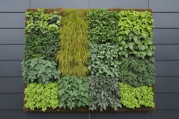 A Strikingly Designed Vertical Herb and Plant Garden Wall