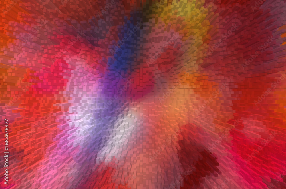 Poster red abstract background with smooth textures and geometric patterns, featuring vibrant gradients and