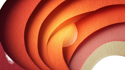 Abstract layered design in warm tones