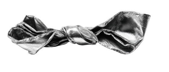 Abstract monochrome image of a twisted, wrapped confectionery