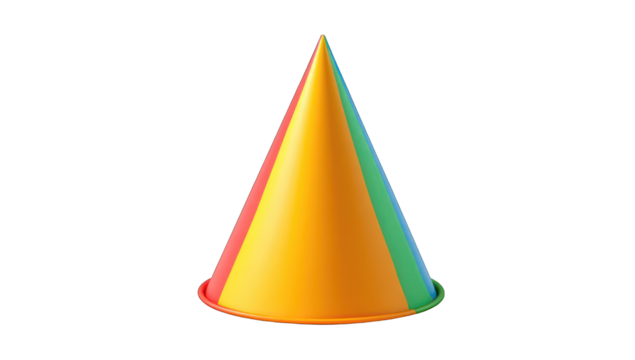 Colorful party hat